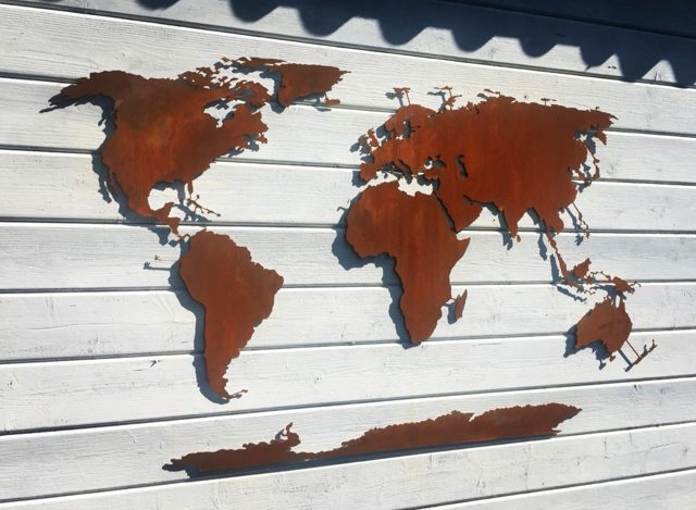 Weltkarte Land