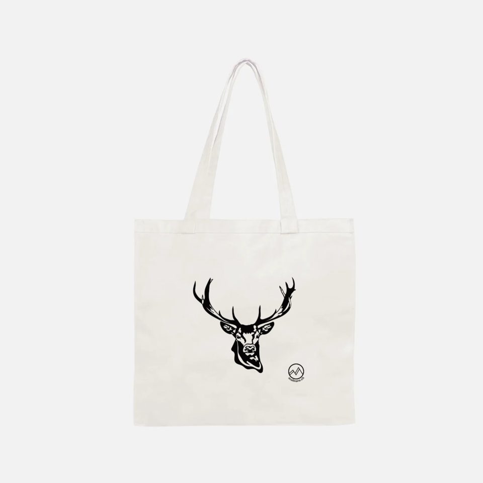 Baumwoll-Tragetasche mit Wildmotiv